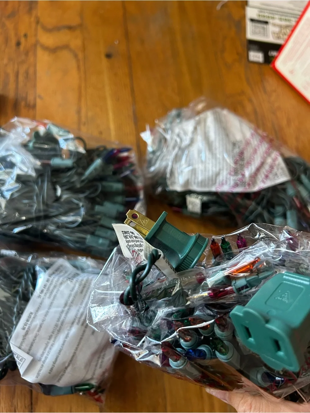 MB 100 Multi-Color Holiday String Lights with Green Wire
